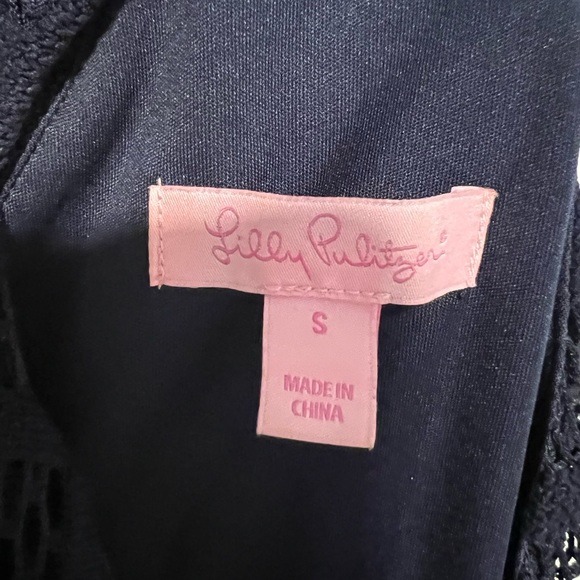Lilly Pulitzer size as mall Jamie knit lace mini shift dress sleeveless - Picture 6 of 12